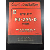 Livret d'entretien Utility FU-235-D diesel Livret d'entretien Utility FU-235-D diesel