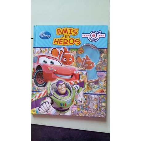 PIXAR - AMI ET HEROS - CHERCHE ET TROUVE ALBUM AVEC LOUPE...