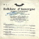 Folklore D'Auvergne N°1