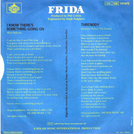 I Know There's Something Going On / Threnody