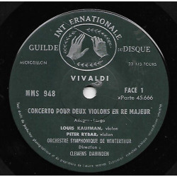 Concerto Pour Deux Violons En Ré Majeur