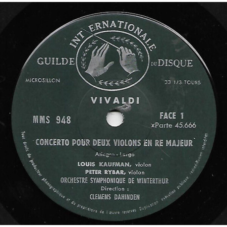 Concerto Pour Deux Violons En Ré Majeur