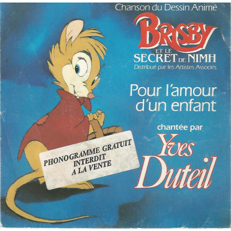 Pour L'amour D'un Enfant - Chanson Du Dessin Animé Brisby Et Le...