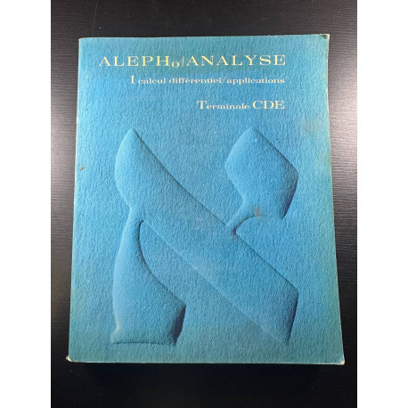 Alepho / Analyse 1 Terminale CDE