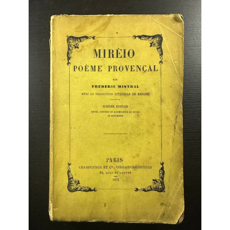 Mireio poeme provencal sixieme edition