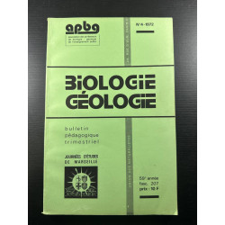 Biologie géologie n°4-1972 APBG BULLETIN PEDAGOGIQUE TRIMESTRIEL