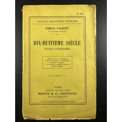 Dix-Huitième siècle études littéraires
