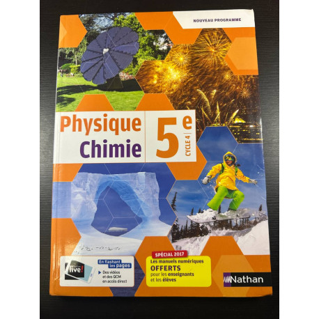 Physique Chimie 5e Manuel 2017