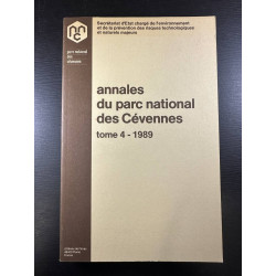 Annales du parc national des Cévennes tome 4 - 1989