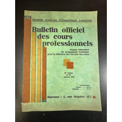 Bulletion officiel des Cours professionnels n°70