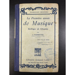 Le Première année de Musique Solfège ett Chants