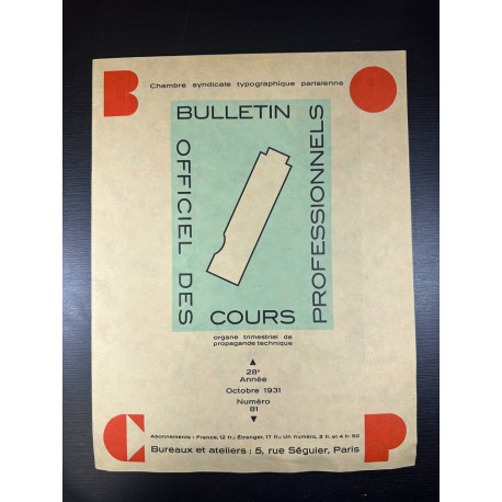 Bulletin Officiel des Cours Professionnels n° 81