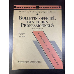 Bulletin Officiel des Cours Professionnels n° 71