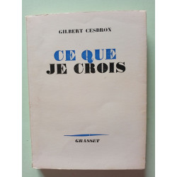 Ce que je crois