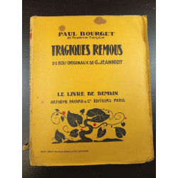 Tragiques Remous 20 bois originaux de G. Jeanniot