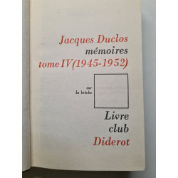 Jacques Duclos mémoires tome IV (1945-1952)