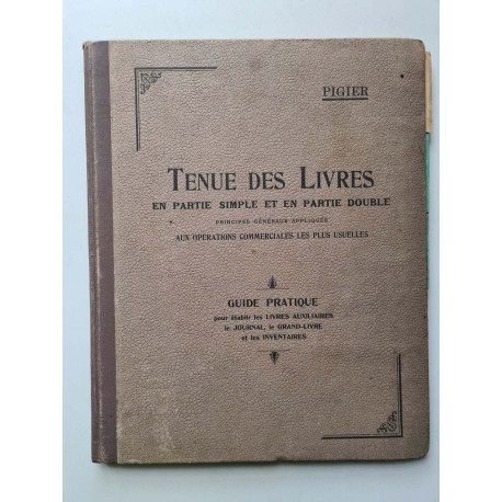 Tenue des Livres en partie simple et en partie double