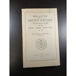 Bulletin de la Société d'études d'Avallon