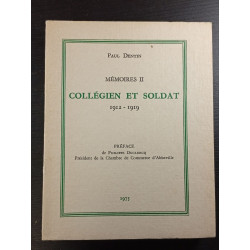 Mémoires II - Collégien et soldat 1912-1919