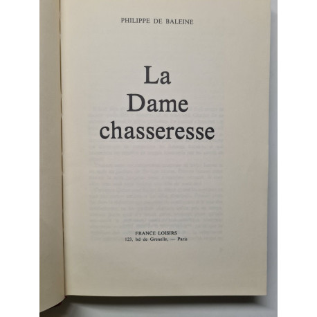 La Dame chasseresse
