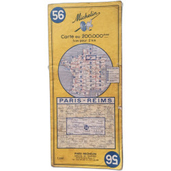 Carte au 200.000 ème: Paris - Reims 56