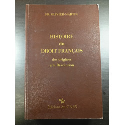 Histoire du droit français des origines à la Révolution