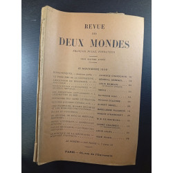 Revue des Deux Mondes 15 Novembre 1936
