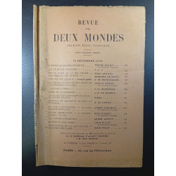 Revue des Deux Mondes 15 décembre 1936