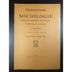 Dictionnaire de sociologie.... Fascicule XXI-XXII - Campagne - Cercles