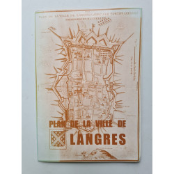 Plan de la ville de Langres avec ses fortifications anciennes et...
