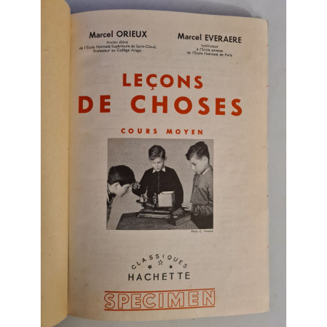 Leçons de Choses