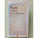 Critique de la raison pure