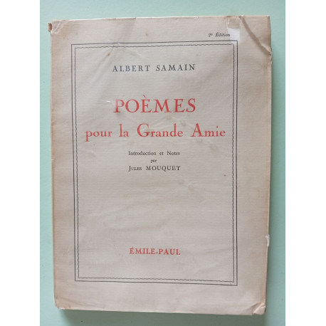 Poèmes pour la Grande Amie