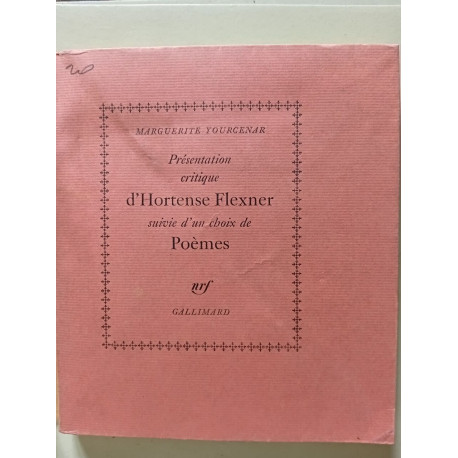 Présentation critique d'Hortense Flexner