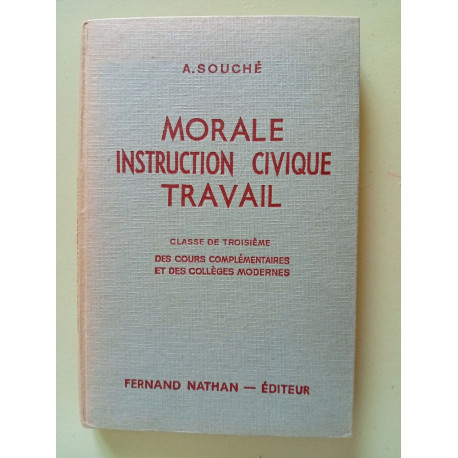 Morale Instruction Civique Travail