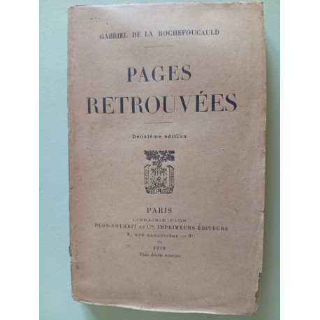 Pages retrouvées