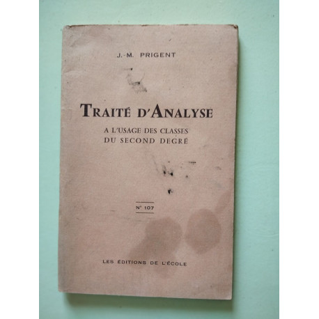 Traité d'Analyse