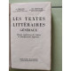 Les textes littéraires généraux