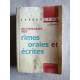 Dictionnaire des rimes orales et écrites
