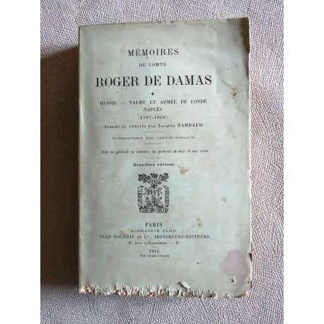 Mémoires du comte Roger de Damas