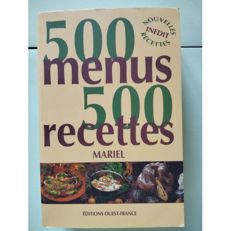 500 menus 500 recettes