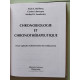 CHRONOBIOLOGIE ET CHRONOTHERAPEUTIQUE