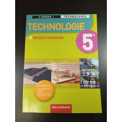 Technologie - nouveau programme 5e