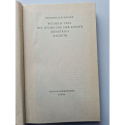 Wilhelm tell die huldigung der künste demetrius
