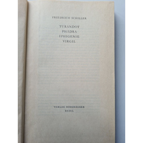 Turandot. Phädra. Iphigenie. Virgil