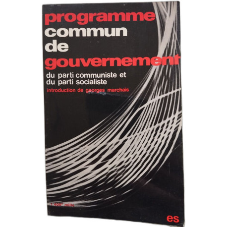 Programme commun de gouvernement