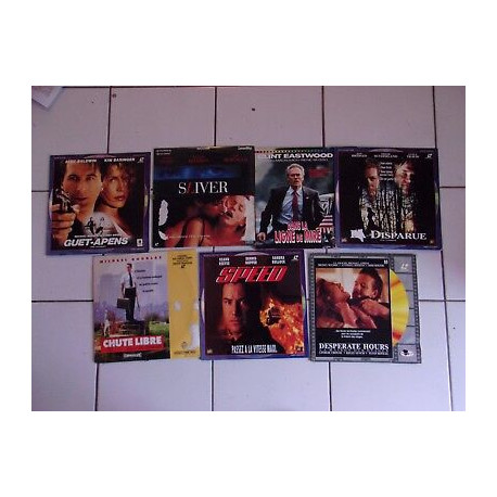 lot 7 Laserdisc polars US disparue sliver desperate hours speed chute