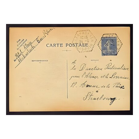 Carte Postale Imprimée CàD Oberhaslach 24.08.31