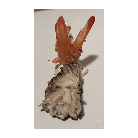 Lot de 2 Quartz hematoïde vanadinite sur barytine QHVB 9