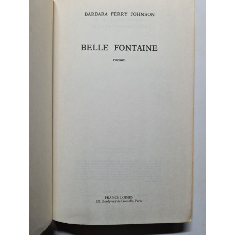 Belle Fontaine